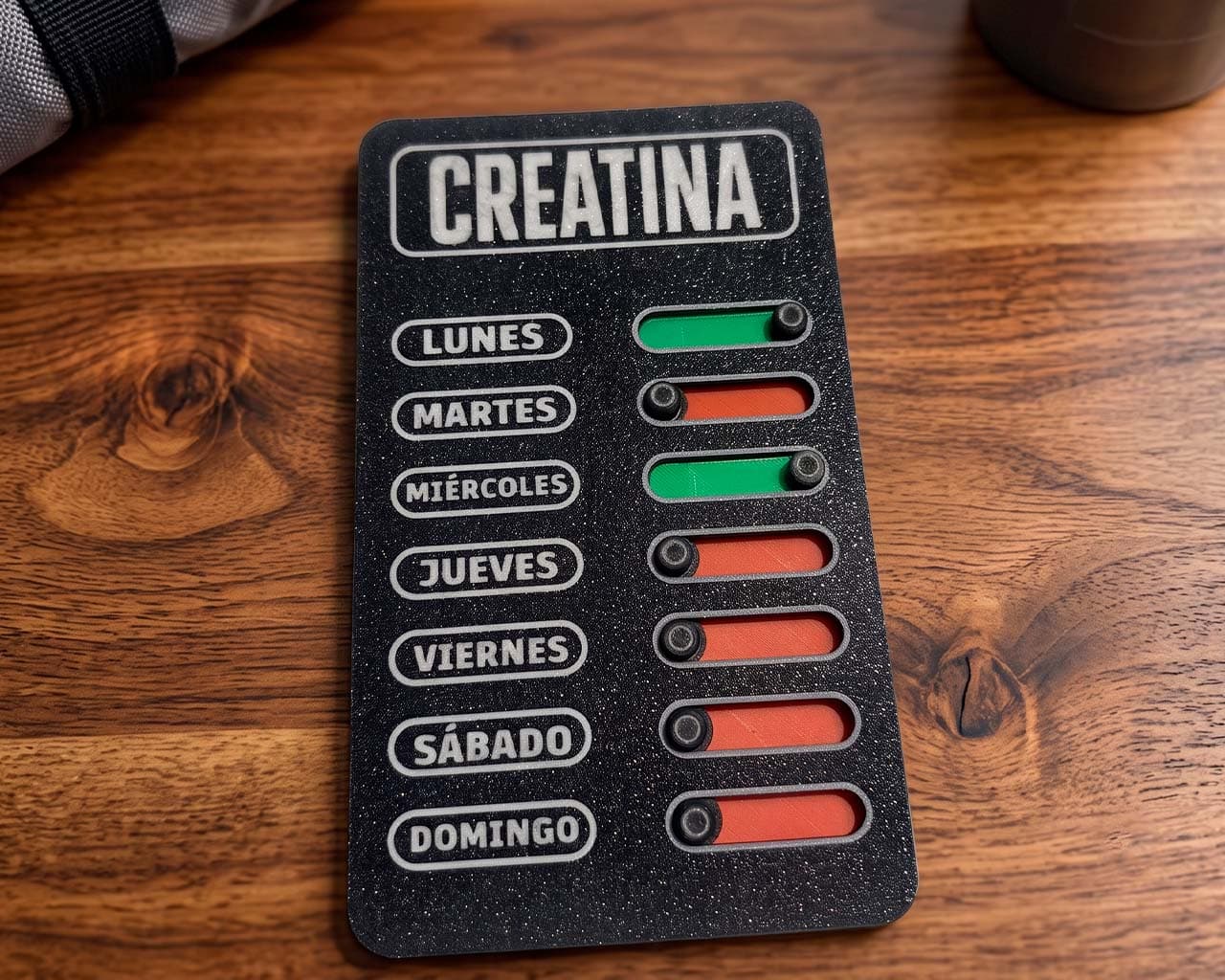 MARCADOR SEMANAL CREATINA